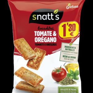 Bolsa Bocaditos Snatt`s Tomate y Orégano Grefusa